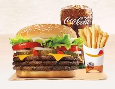 Burger King Triple Whopper w/o Cheese Nutrition Facts