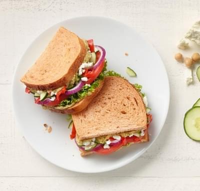 Panera Whole Mediterranean Veggie Sandwich Nutrition Facts