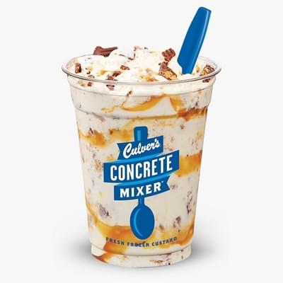 Culvers Tall Salted Caramel Reese's Concrete Mixer Nutrition Facts