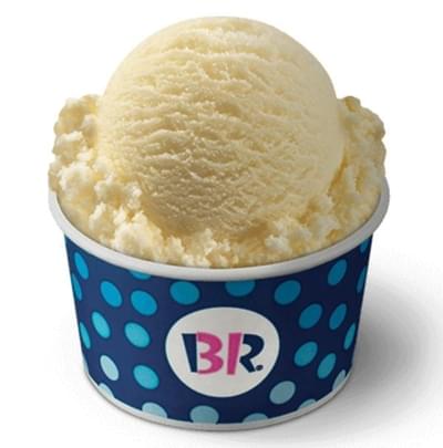 Baskin-Robbins Small Scoop Fat-Free Vanilla Frozen Yogurt Nutrition Facts