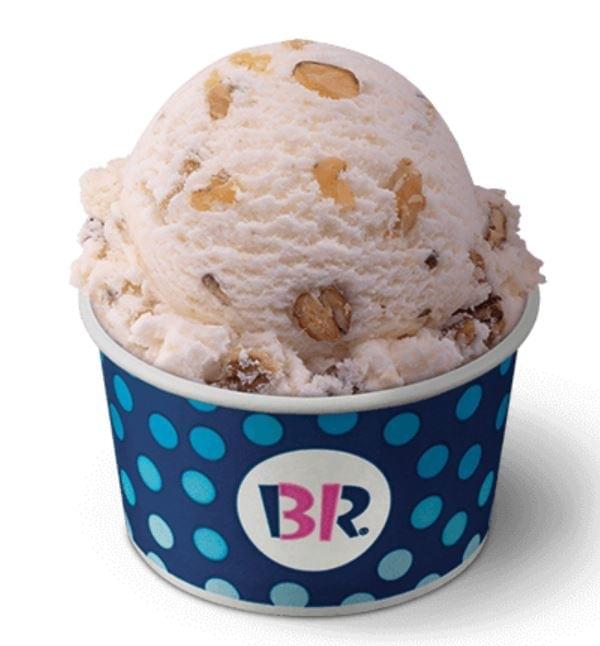 Baskin-Robbins Large Scoop Nutty Coconut Ice Cream Nutrition Facts