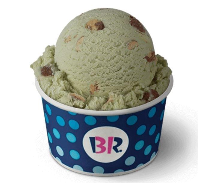 Baskin-Robbins Small Scoop Pistachio Almond Ice Cream Nutrition Facts