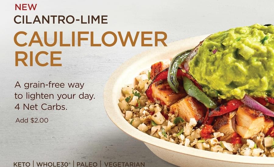 Is Chipotle’s New Cauliflower Rice Healthier than White or Brown Rice? 