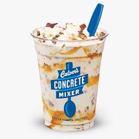 Culvers Salted Caramel Reese's Concrete Mixer