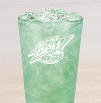 Taco Bell Large Diet Mountain Dew Baja Blast