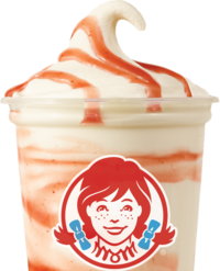Wendy's Strawberry Vanilla Frosty Swirl