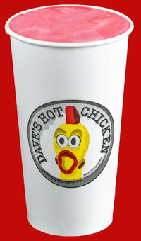 Dave's Hot Chicken Strawberry Shake