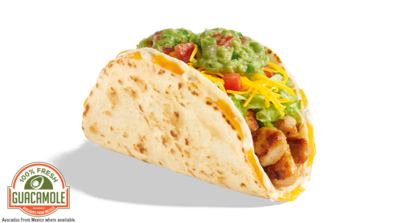 Del Taco Grilled Chicken & Guac Stuffed Quesadilla Taco Nutrition Facts