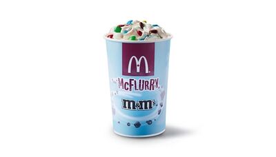 McDonald's M&M's McFlurry Nutrition Facts