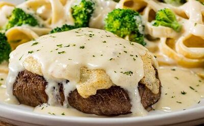 Olive Garden Parmesan-Alfredo Crusted Sirloin Steak Nutrition Facts