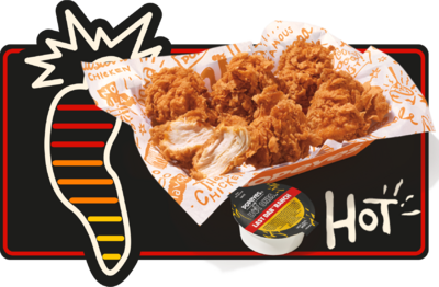 Popeyes Hot Ones Darin' Dab Ghost Boneless Wings Nutrition Facts
