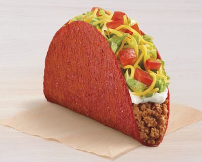 Taco Bell Flamin' Hot Doritos Locos Taco Supreme Nutrition Facts