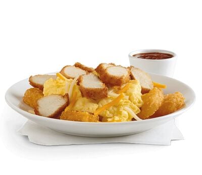 Chick-fil-A Chicken Nuggets Hash Brown Scramble Bowl