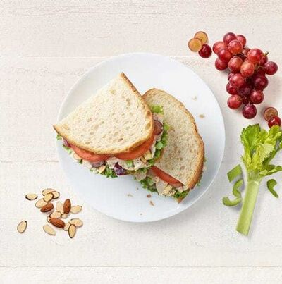 Panera Half Napa Almond Chicken Salad Sandwich