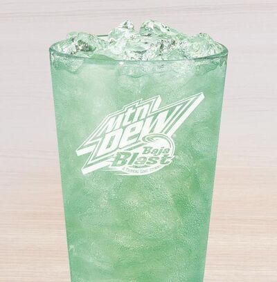 Taco Bell Diet Mountain Dew Baja Blast Nutrition Facts