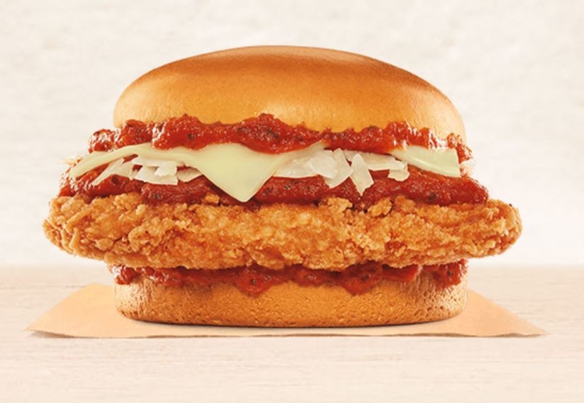 Burger King Crispy Chicken Parmesan Sandwich Nutrition Facts