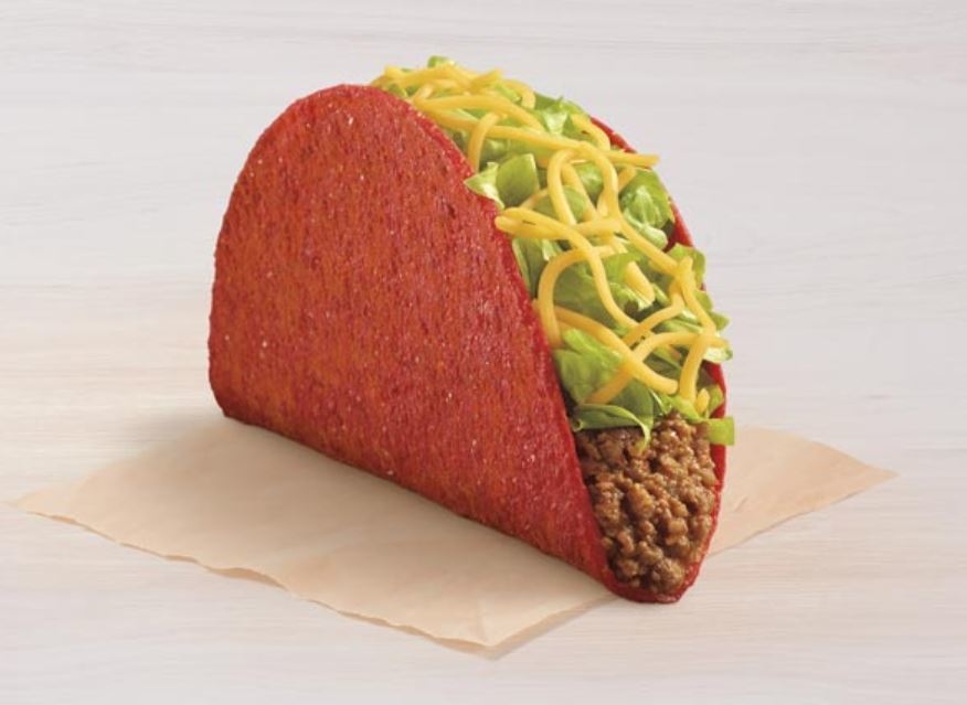 Taco Bell Flamin' Hot Doritos Locos Taco Nutrition Facts