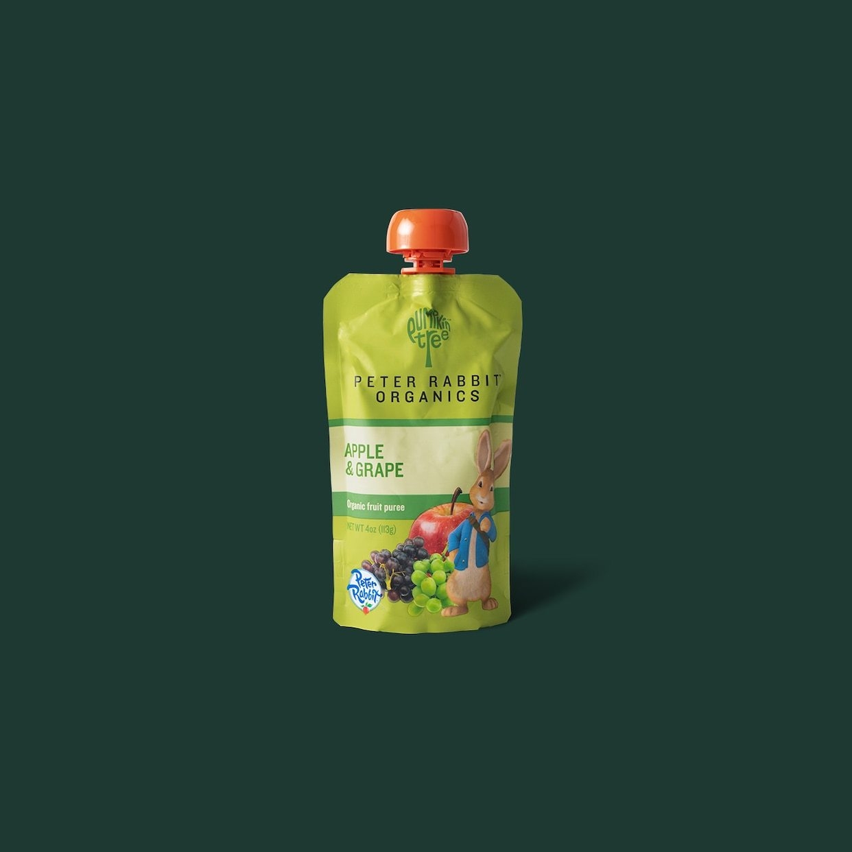 Starbucks Apple & Grape Peter Rabbit Organics Kids Snack Pouch Nutrition Facts