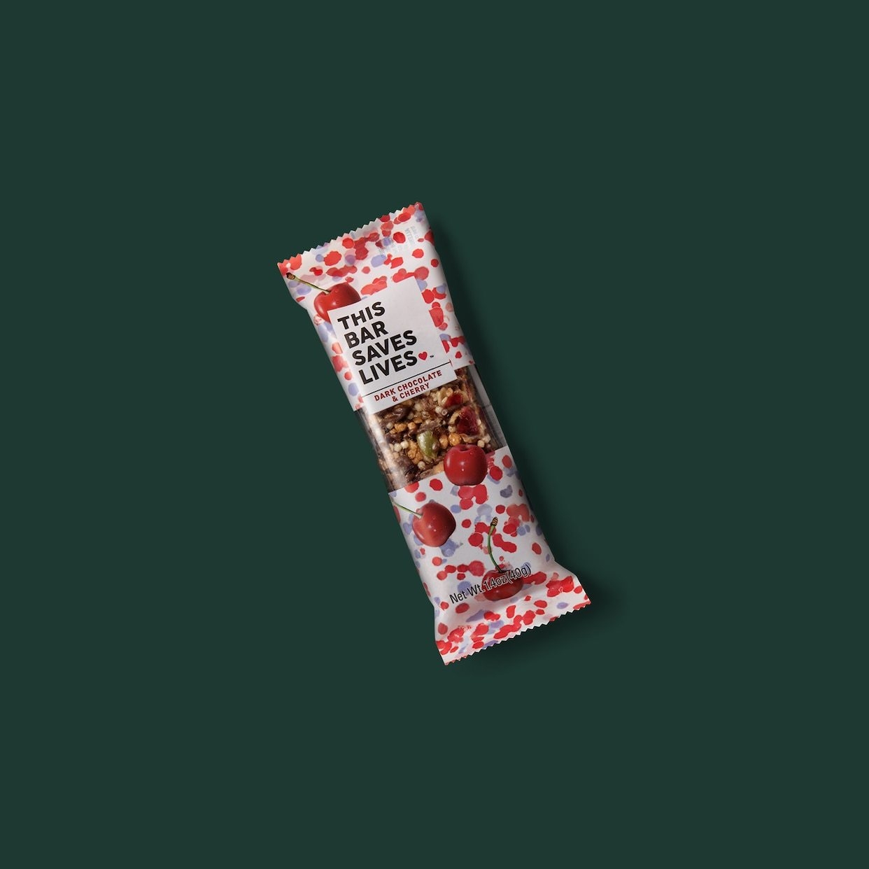 Starbucks Dark Chocolate Cherry & Sea Salt This Bar Saves Lives Nutrition Facts