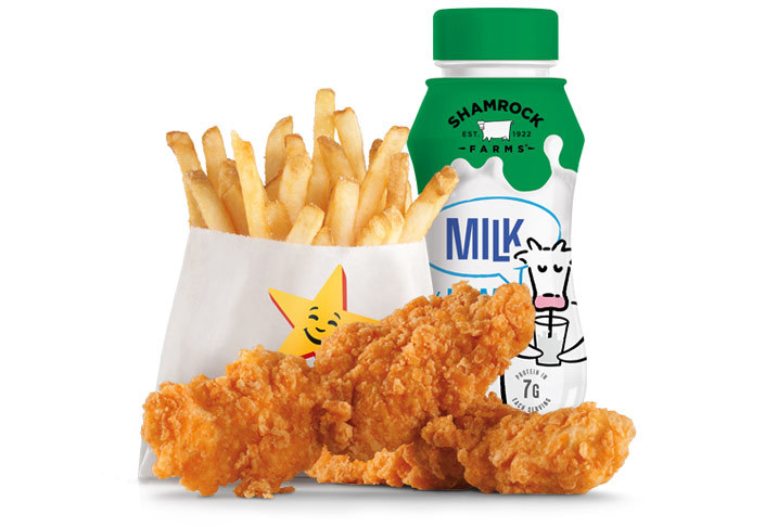 Hardee's Chicken Tenders Kids Meal Nutrition Facts