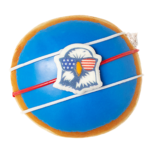 Krispy Kreme Patriotic Eagle Doughnut Nutrition Facts