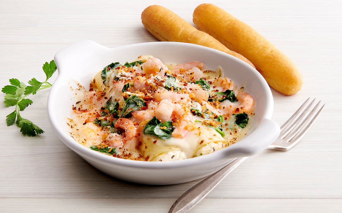 Fazoli's Shrimp Alfredo Manicotti Nutrition Facts