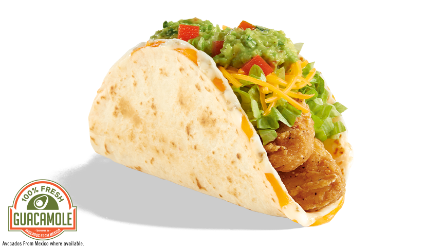 Del Taco Crispy Chicken & Guac Stuffed Quesadilla Taco Nutrition Facts