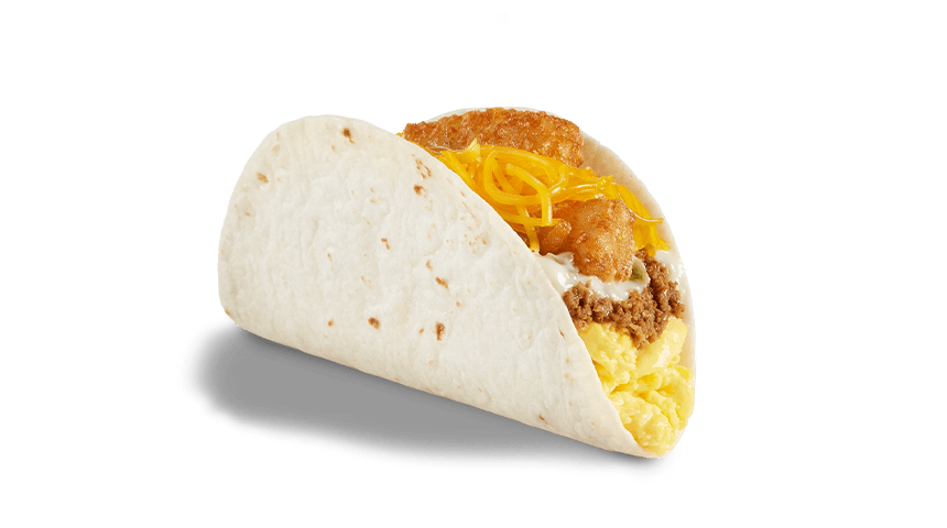 Del Taco Hashbrowns & Beef Double Cheese Breakfast Taco Nutrition Facts