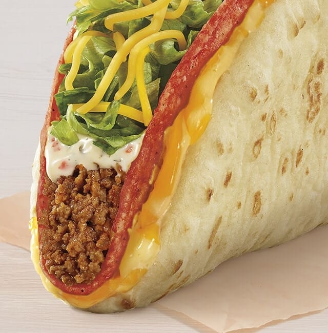 Taco Bell Flamin' Hot Cool Ranch Doritos Cheesy Gordita Crunch Nutrition Facts