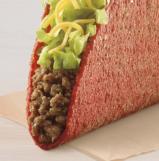 Taco Bell Flamin' Hot Cool Ranch Doritos Locos Taco Nutrition Facts