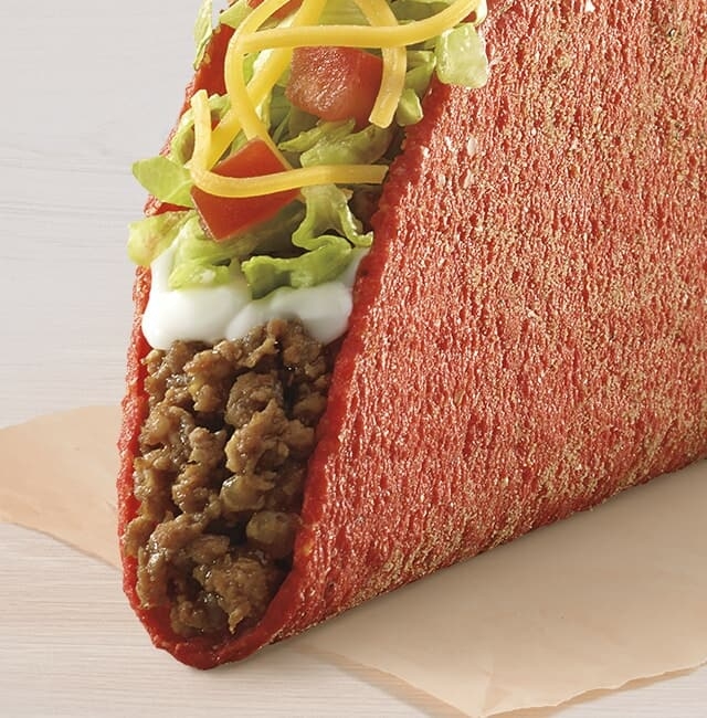 Taco Bell Flamin' Hot Cool Ranch Doritos Locos Taco Supreme Nutrition Facts