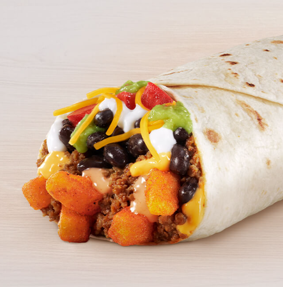 Taco Bell Beef 7 Layer Nacho Fries Burrito Nutrition Facts