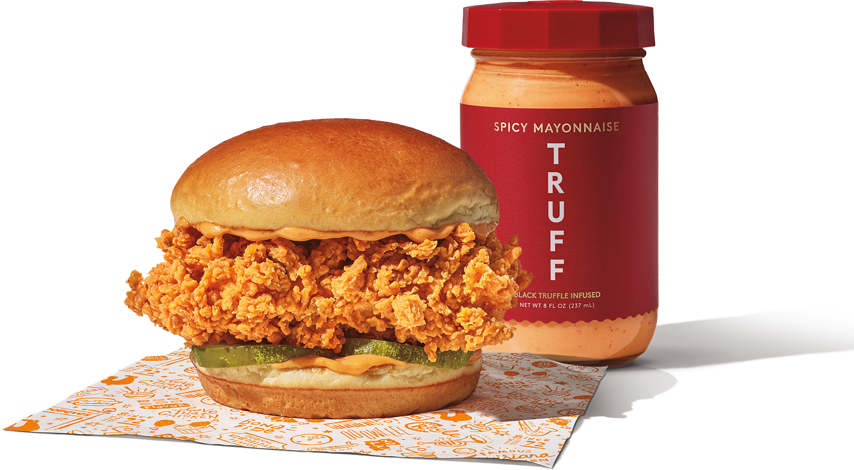 Popeyes Classic Spicy TRUFF Chicken Sandwich Nutrition Facts