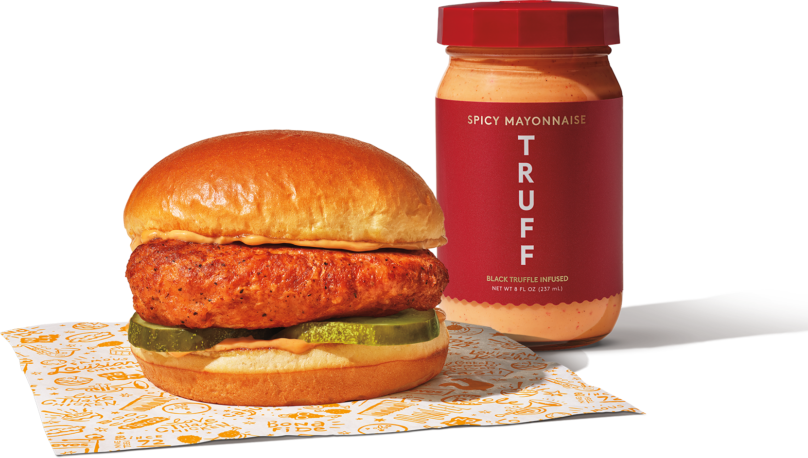 Popeyes Blackened Spicy TRUFF Chicken Sandwich Nutrition Facts