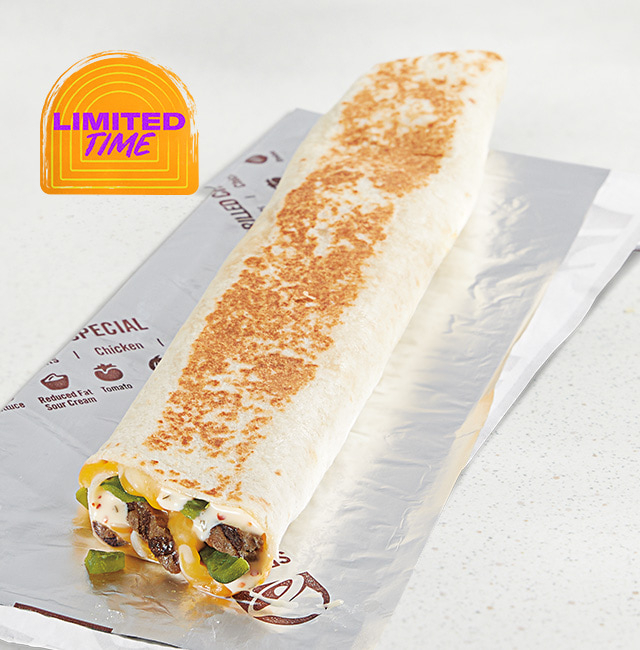 Taco Bell Steak & Poblano Rolled Quesadilla Nutrition Facts