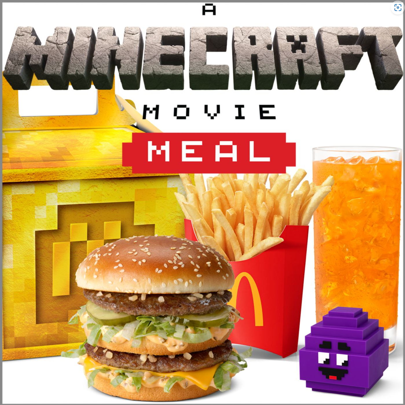 McDonald's Big Mac Minecraft Movie Meal Nutrition Facts