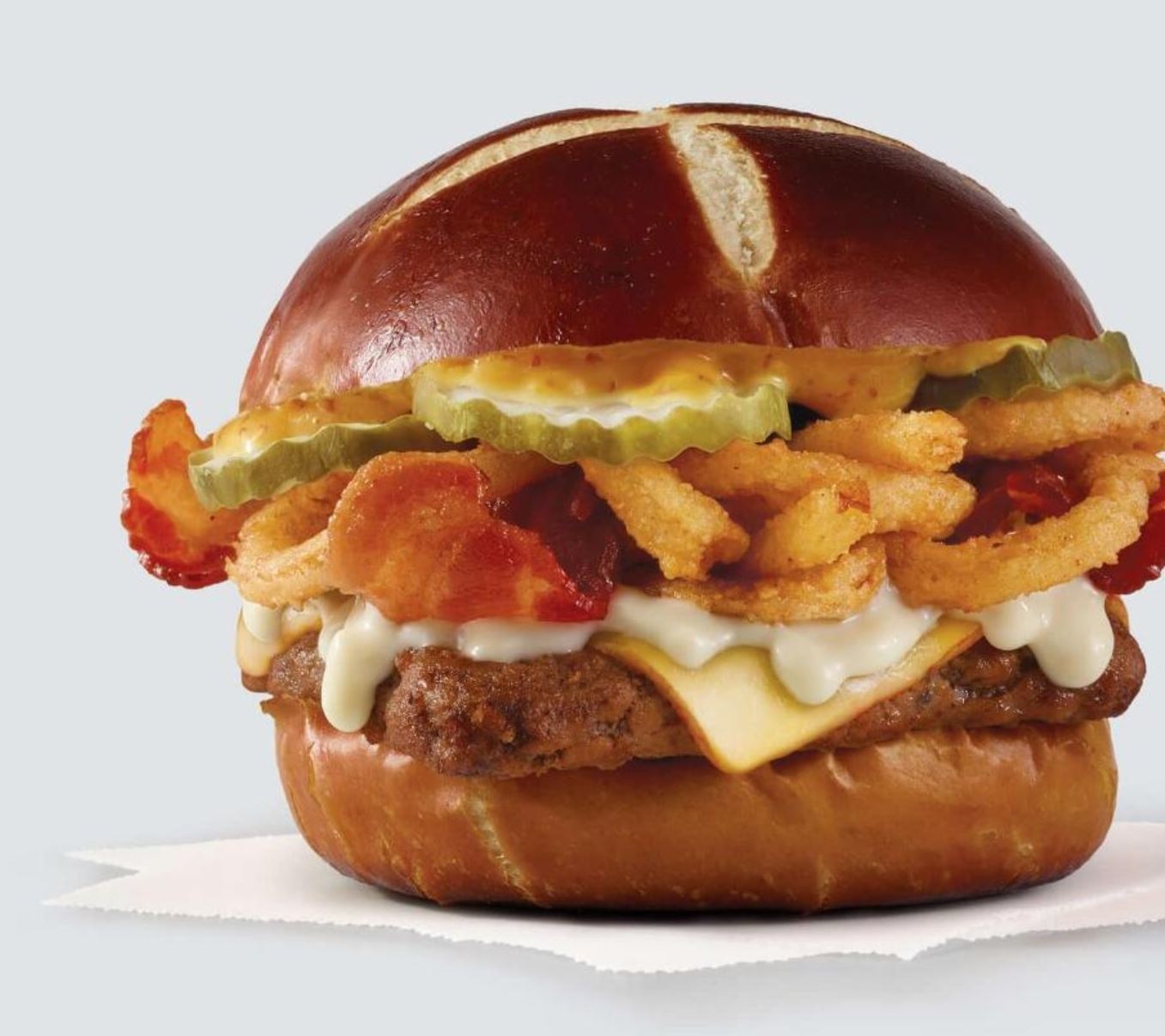 Wendy's Single Pretzel Bacon Pub Cheeseburger Nutrition Facts