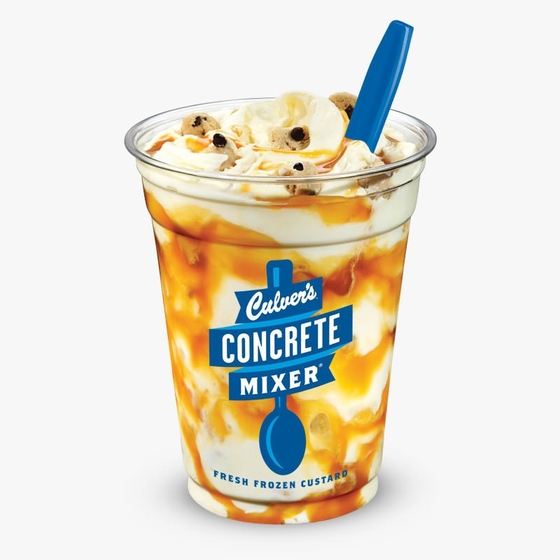 Culvers Salted Caramel Cookie Dough Concrete Mixer Nutrition Facts