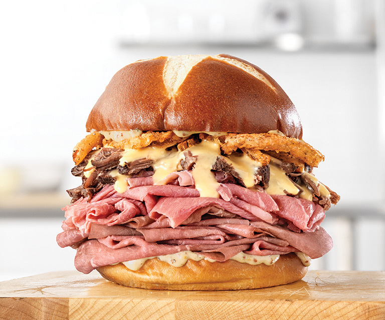 Arby's Beer Cheese Triple Stack Nutrition Facts