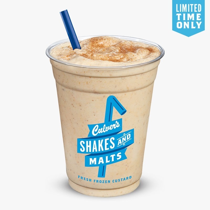 Culvers Pumpkin Spice Shake Nutrition Facts