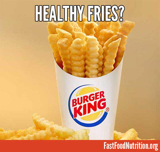 Are they healthy? Burger King Satisfries Nutriton Facts