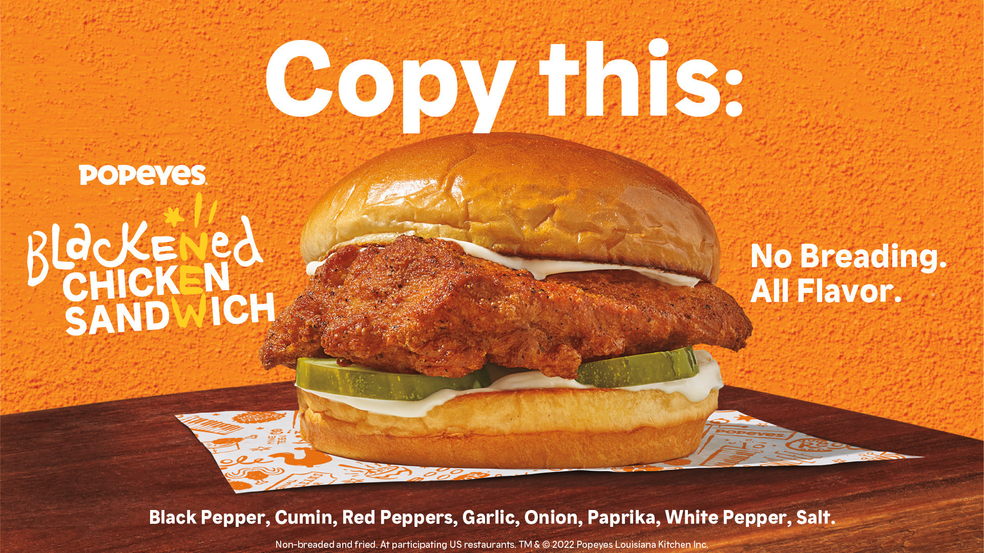 Is the Popeyes Blackened Chicken Sandwich Healthier than the Original?