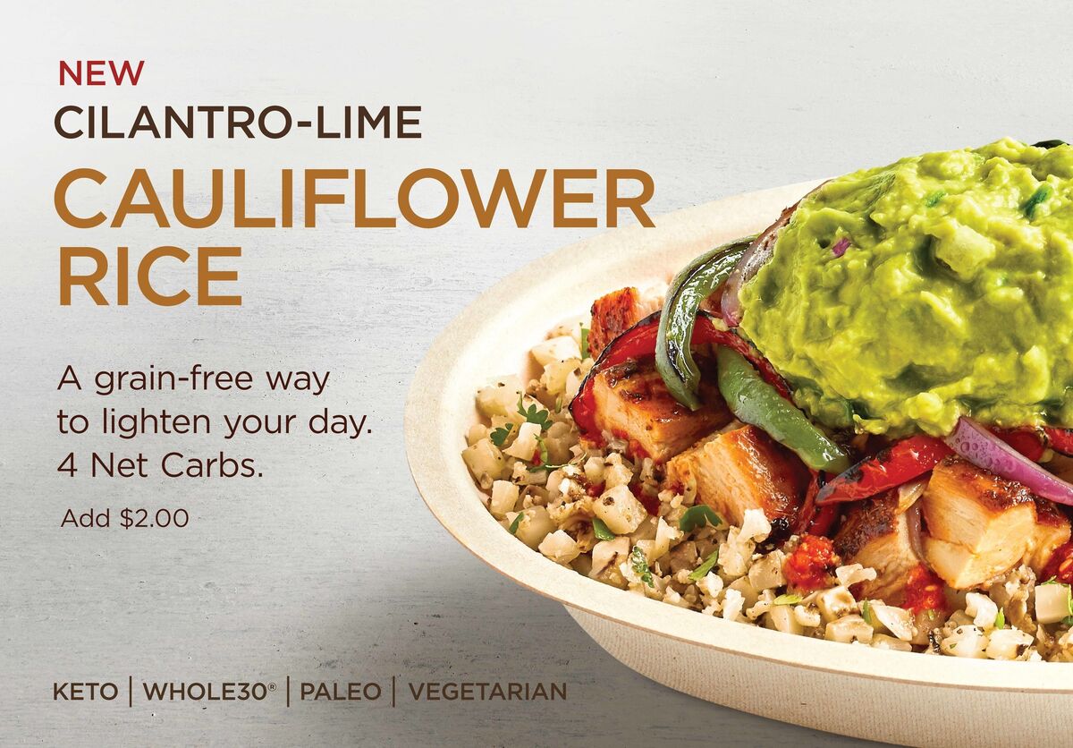 Is Chipotle’s New Cauliflower Rice Healthier than White or Brown Rice?