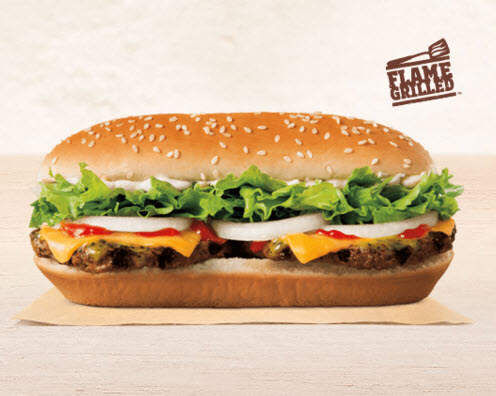 Burger King Extra Long Buttery Cheeseburger Nutrition