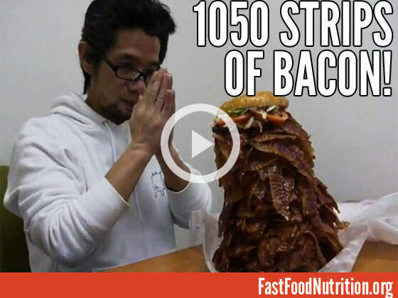 Man Orders Burger With 1,050 Strips Of Bacon