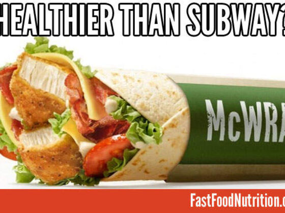 McDonald's Premium McWrap Nutrition vs Subway