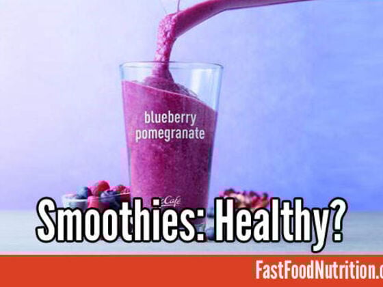 McDonald's Blueberry Pomegranate Smoothie: Healthy?