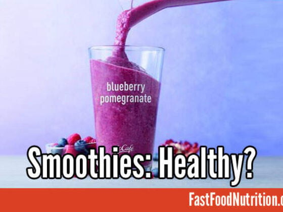 McDonald's Blueberry Pomegranate Smoothie: Healthy?