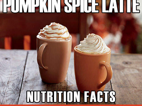 Starbucks Pumpkin Spice Latte Nutrition Facts