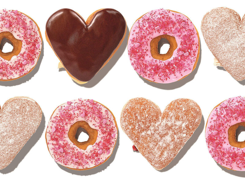 Dunkin' Celebrates Valentine's with Heart-Shaped Donuts and Weddings